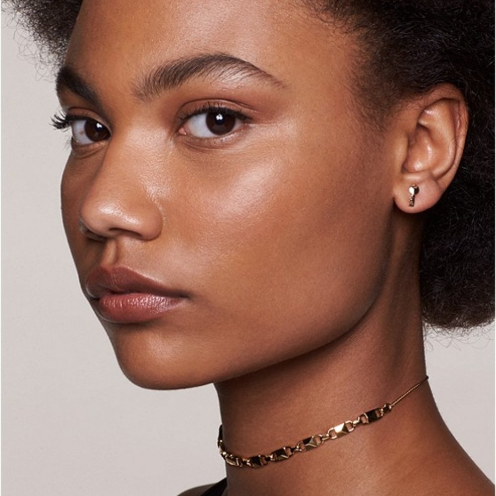 🎁 MICHAEL KORS 14K Rose Gold/Stg Silver Key Studs - Picture 3 of 4